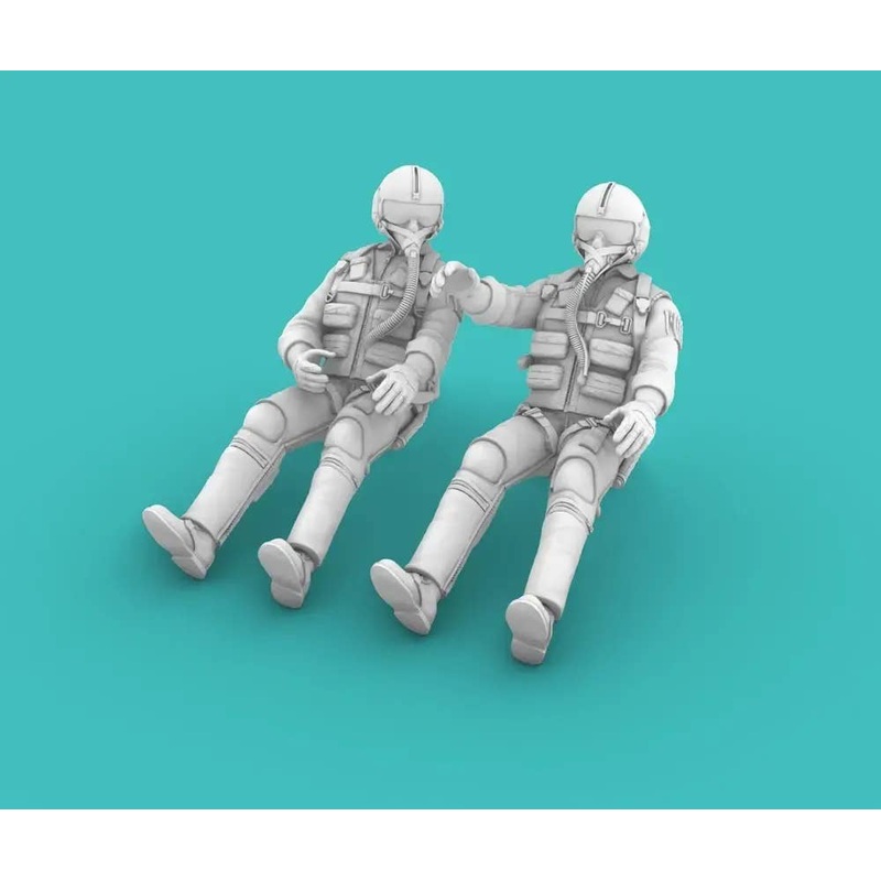 1/48 Vietnam War Era Pilots sitting SET no.1