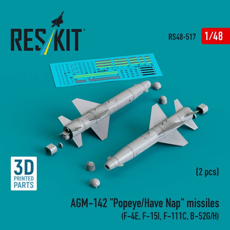 1/48 AGM-142 Popeye/Have Nap missiles (2 pcs)