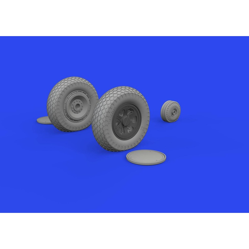 1/48 P-47D wheels cross tread Brassin (for MINIART)
