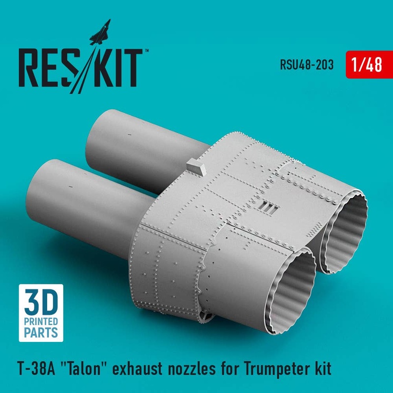 1/48 T-38A Talon exhaust nozzles for Trumpeter kit (3D Printed)
