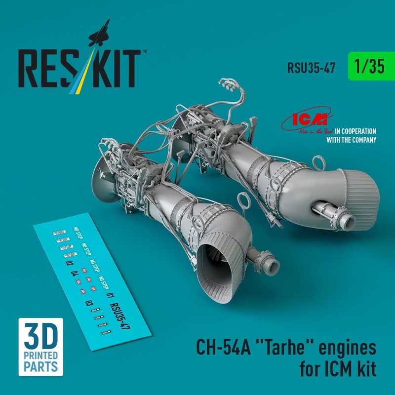 1/35 CH-54A "Tarhe" engines for ICM kit