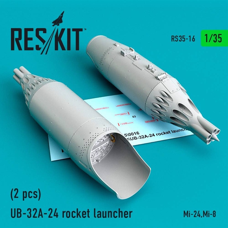 1/35 UB-32A-24 rocket launcher (2 pcs) (Mi-24,Mi-8)