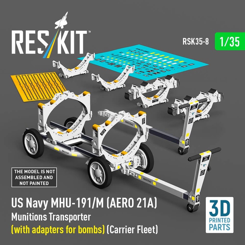 US NAVY MHU-191/M (AERO 21A) Munitions Transporter (with adapters for bombs)