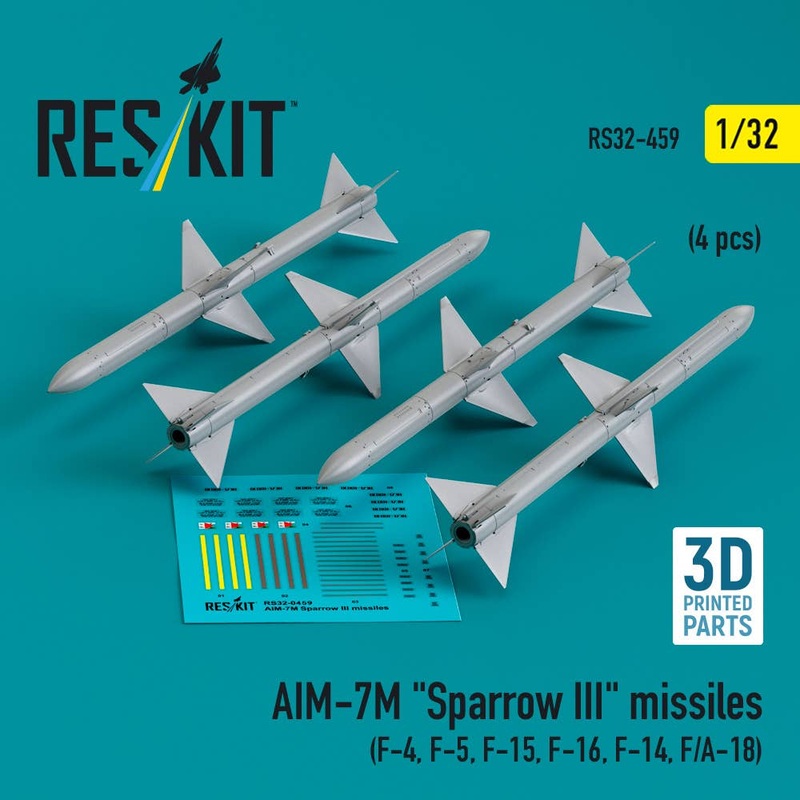 1/32 AIM-7M Sparrow III missiles (4 pcs )