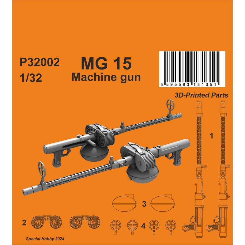 1/32 MG 15 Machine gun (2 pcs)