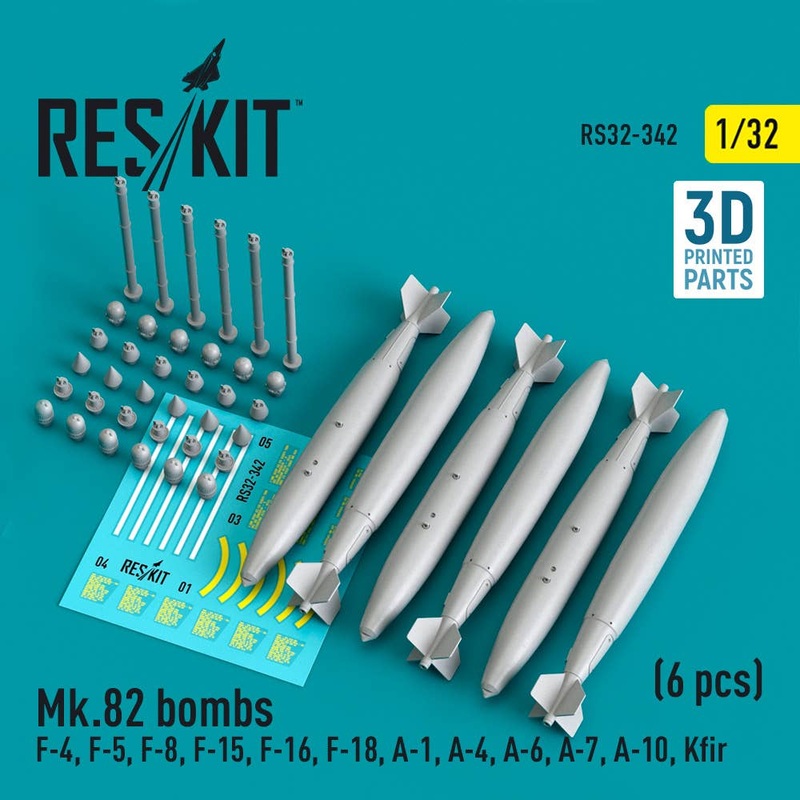 1/32 Mk.82 bombs (6 pcs)(3D Printed)