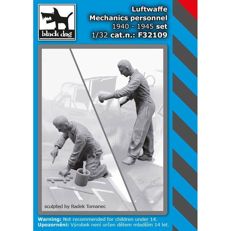 1/32 WW.II German Air Force Mechanic 1940-45 set (HAUF32107 + F32108)