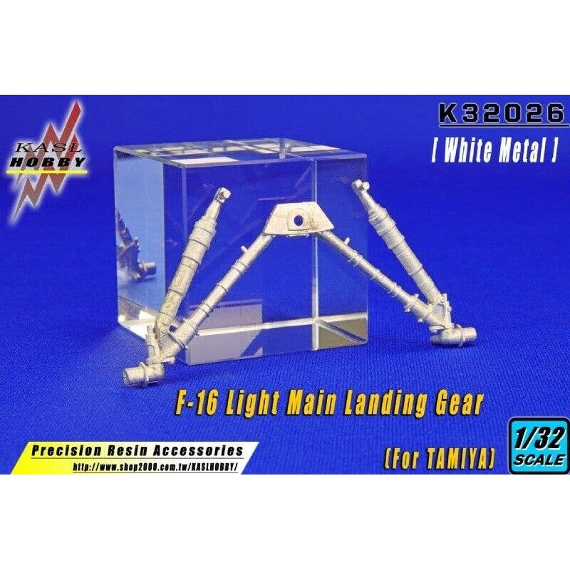 1/32 F-16 [Light] Main Landing Gear (White metal) (for Tamiya)