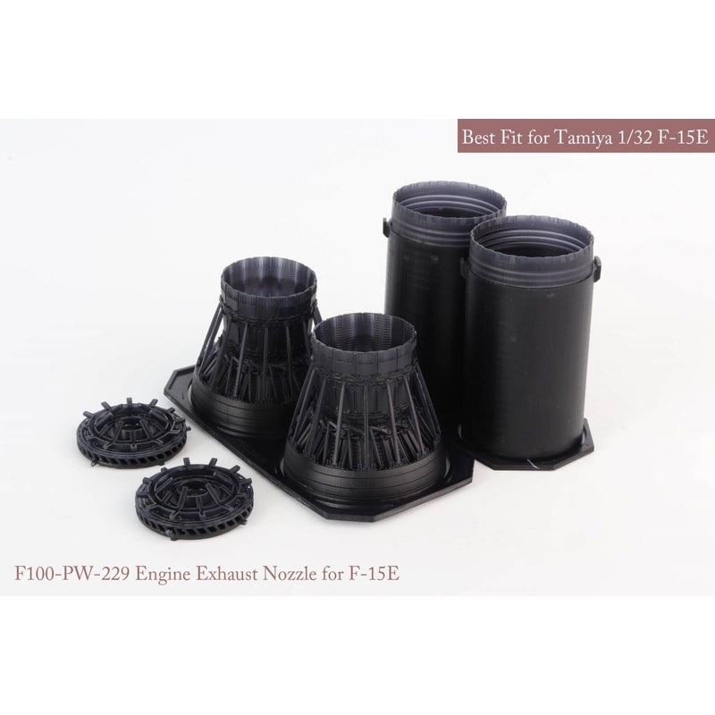 1/32 [SE] F-15 C/D/E/K P&W Exhaust Nozzle & After Burner Set (Closed) (for Tamiya)