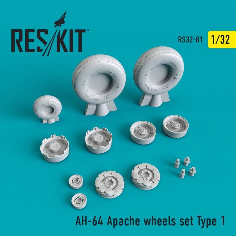 1/32 AH-64 Apache Wheels Set Type 1