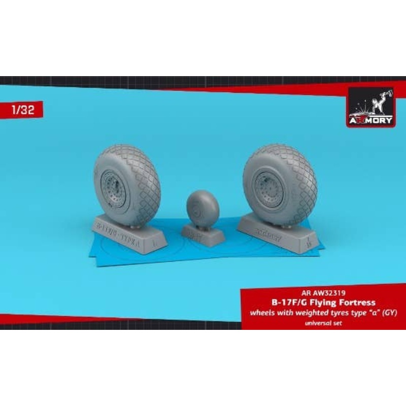 1/32 B-17F/G Flying Fortress Self-Weight Deformation Wheel A