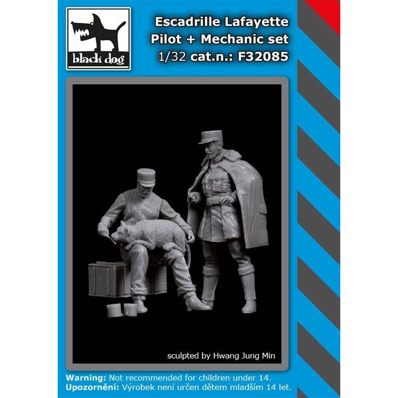 1/32 Escadrille Lafayette Pilot + Mechanic Set