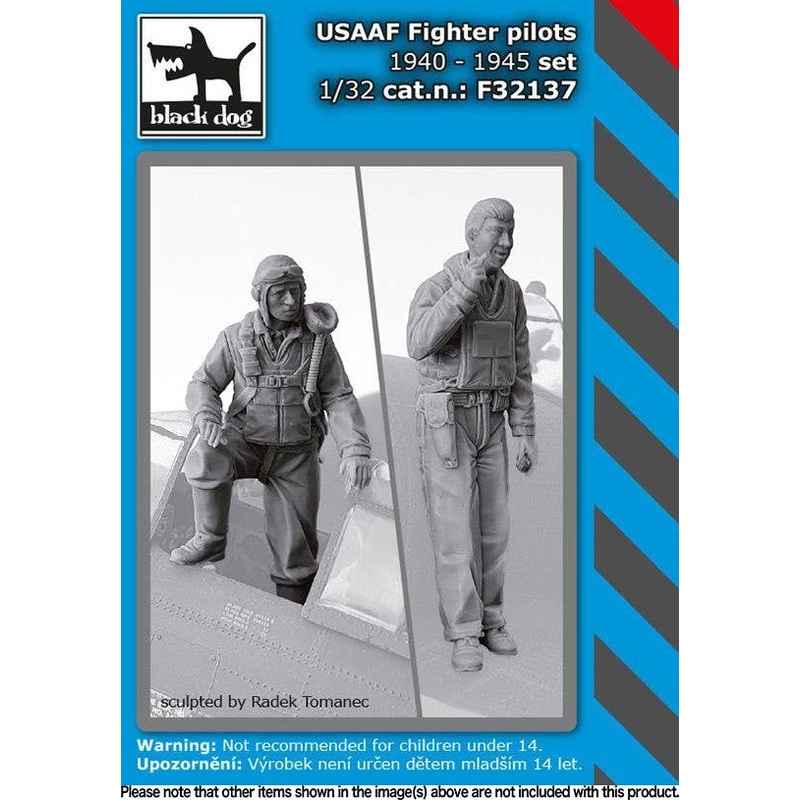 1/32 U.S. Army Air Force Fighter Pilot 1940-45 2 Body Set (HAUF32135 + F32136)