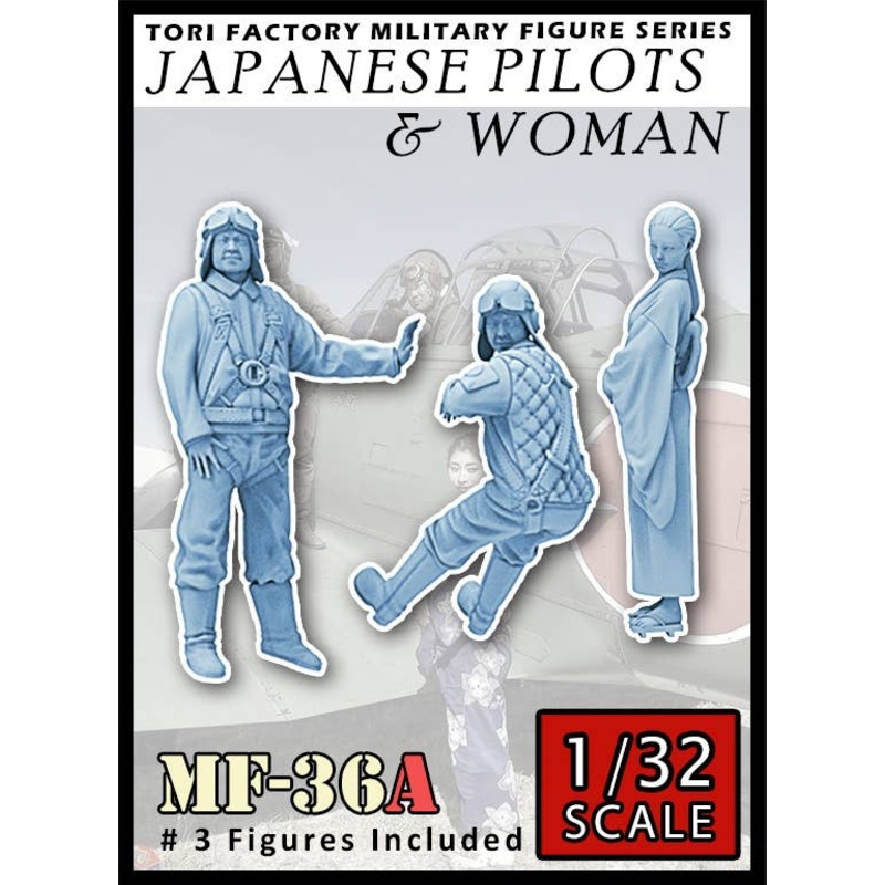 1/32 WW.II Japanese Navy Pilot and Woman Seeing Off