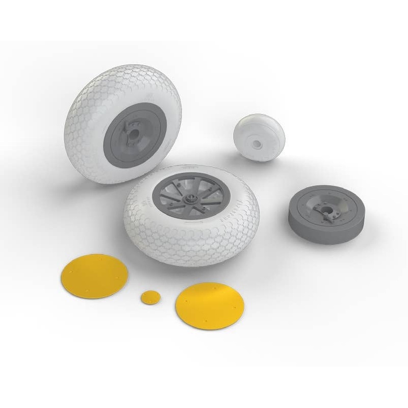 1/32 P-40 Wheels w/ Pattern HASEGAWA