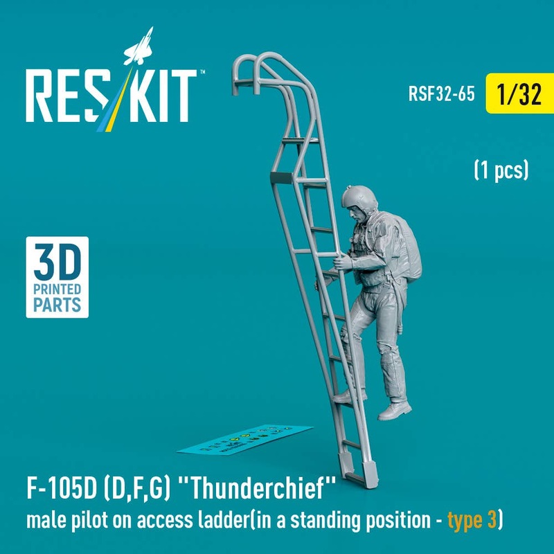 1/32 F-105 (D,F,G) Thunderchief male pilot on access ladder (in a standing position - type 3) (1 pcs)