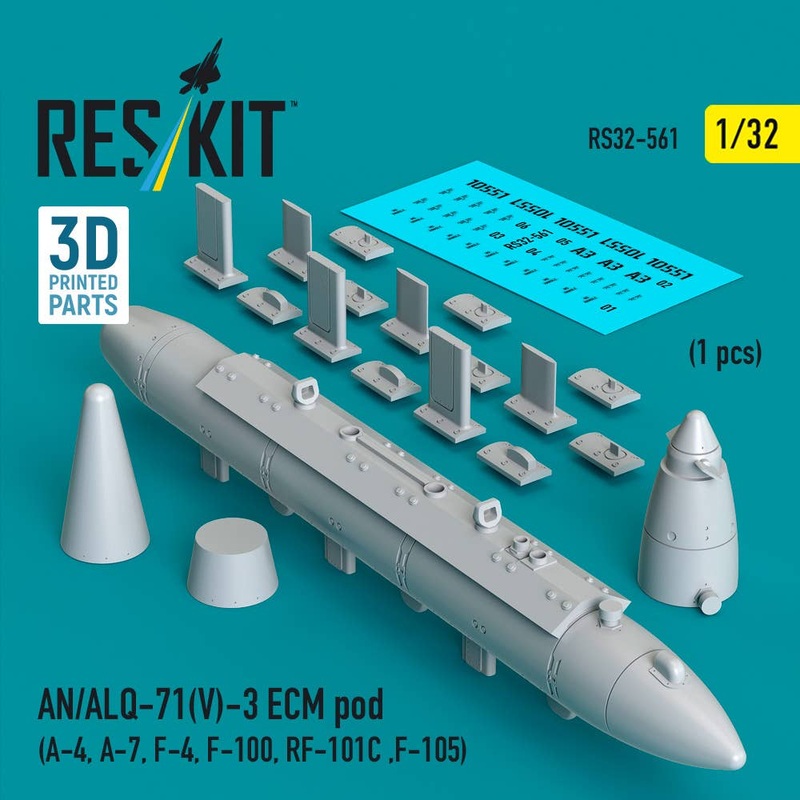 1/32 AN/ALQ-71(V)-3 ECM pod (1pcs) (3D Printed)