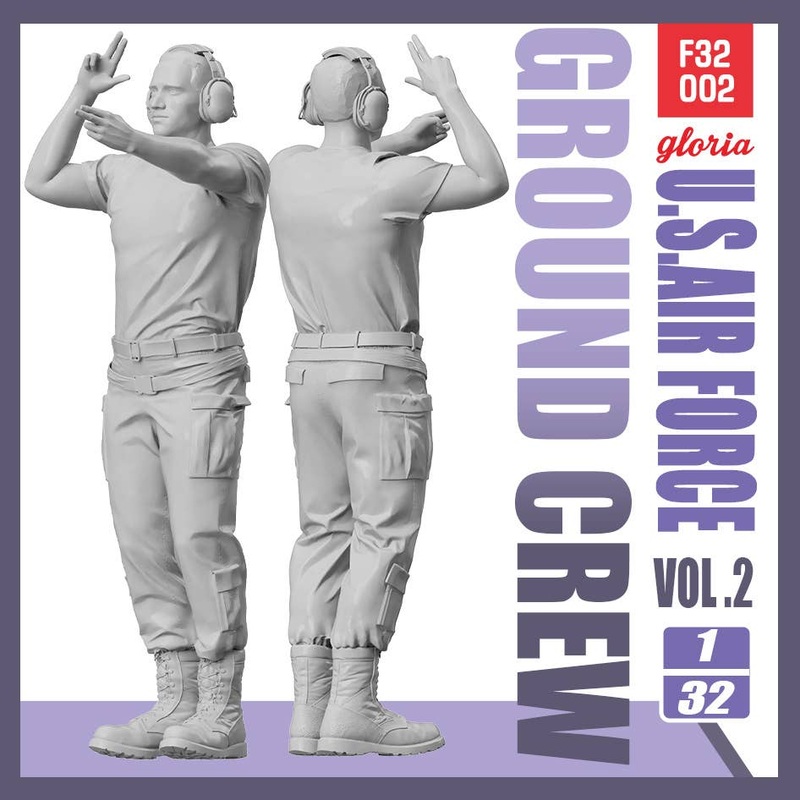 1/32 Current Use Usa Air Force Grand CrewVol.2 Usher Sending Hand Signals