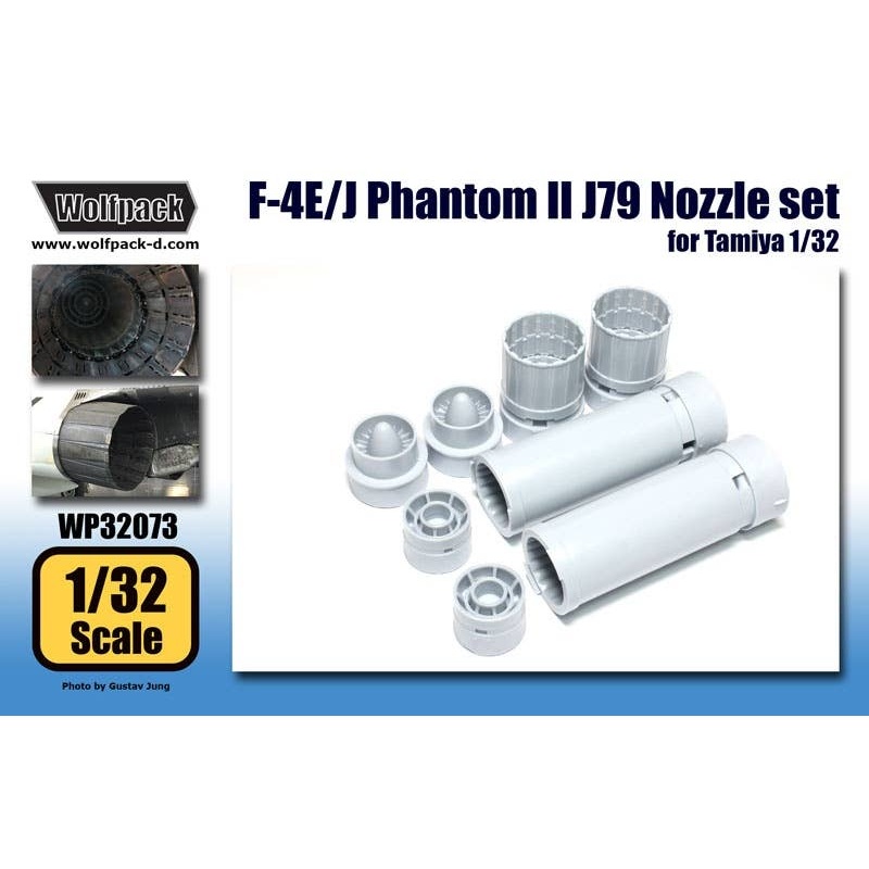 1/32 F-4E/J Phantom II J79 Engine Nozzle set (for Tamiya)