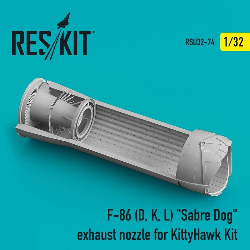1/32 F-86 (D, K, L) Sabre Dog exhaust nozzle for KittyHawk kit