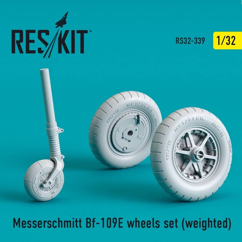 1/32 Messerschmitt Bf-109E wheels set (weighted)