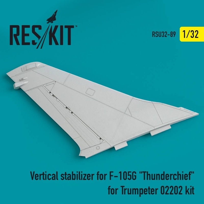 1/32 Vertical stabilizer for F-105G Thunderchief for Trumpeter 02202 kit