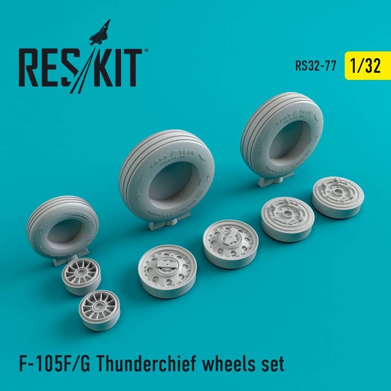 1/32 F-105 (F/G) Wheels Set (for Trumpeter)