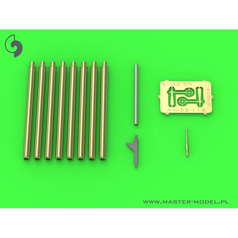1/32 WW.II American P-47 Thunderbolt Detail Set (Browning .50 Caliber (12.7mm) Machine Gun Barrel / Sight / Pitot tube)