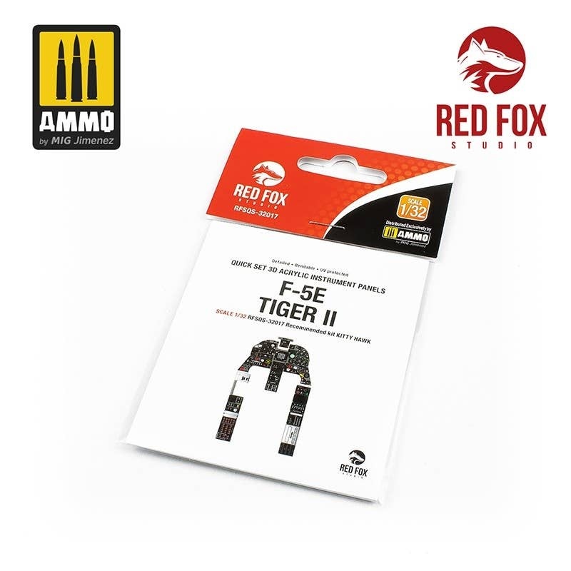 1/32 3D Acrylic Instrument Panel for F-5E Tiger Ii (for Kitty Hawk)