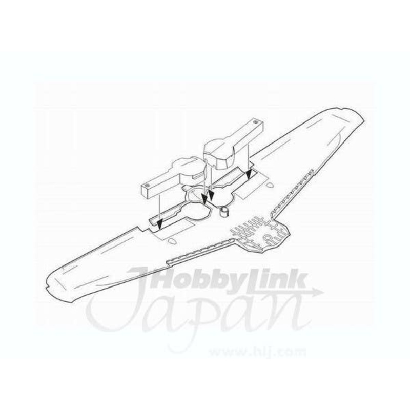1/32 A6M5 Zero Undercarriage bays set for Tamiya
