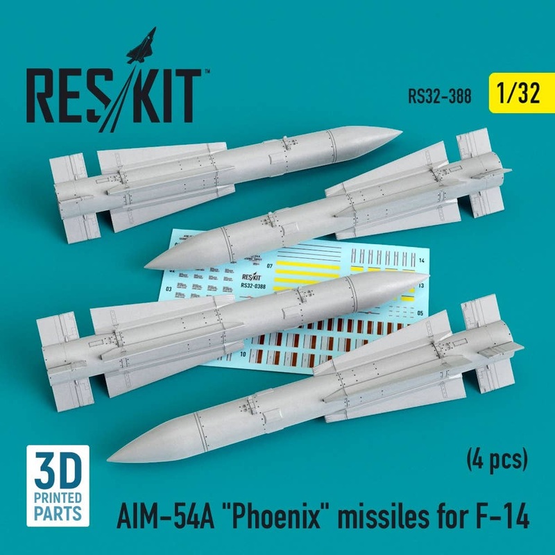 1/32 AIM-54A Phoenix missiles for F-14 (4pcs)