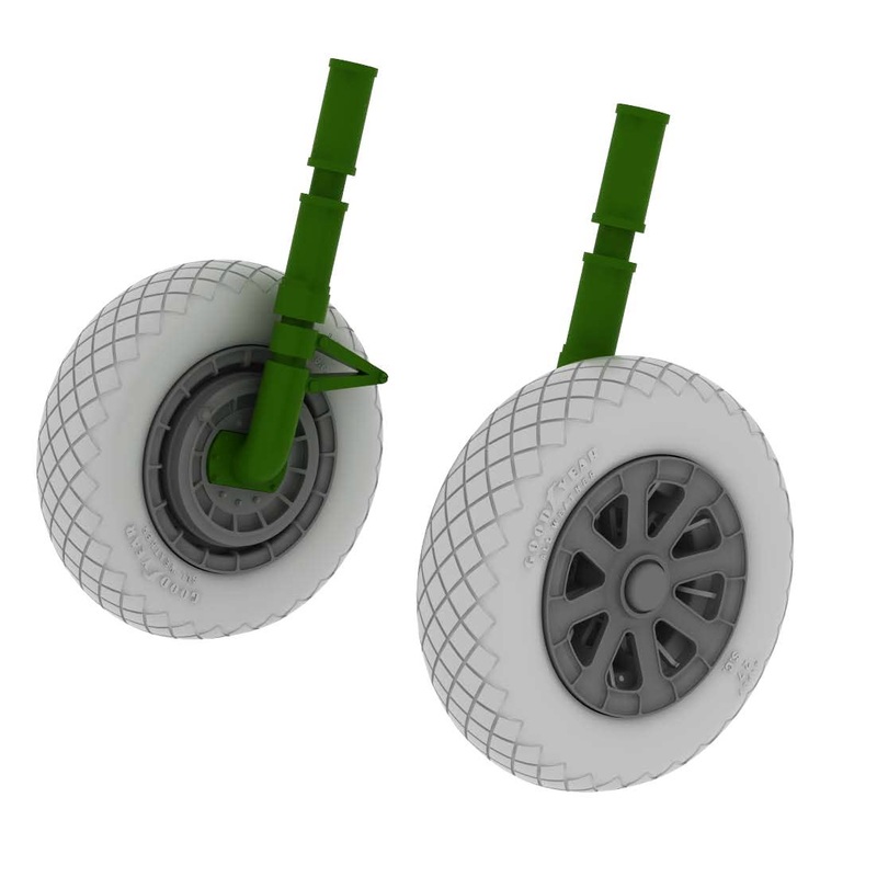 1/32 F4U-1 Wheels Diamond Pattern (for Tamiya)