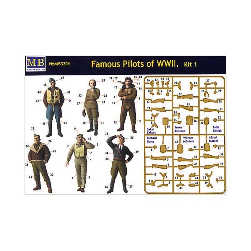 1/32 Fighter Pilot Japan/ Britain/ U.S/ Germany/ Russia