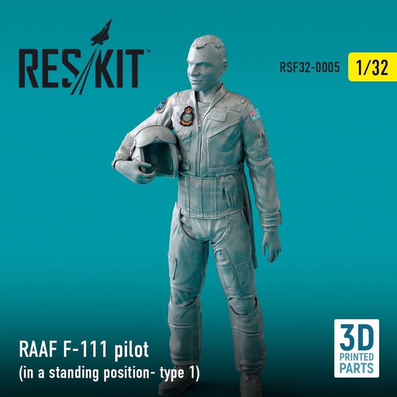 1/32 RAAF F-111 pilot (in a standing position- type 1) (3D Printing)