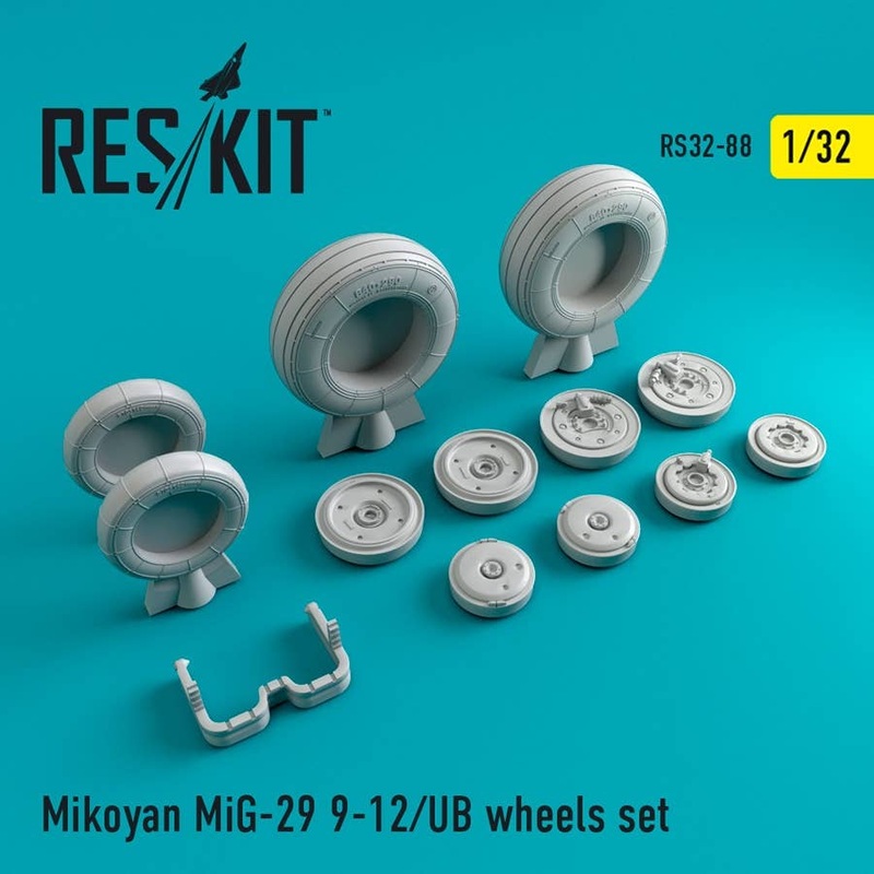 1/32 Mikoyan MiG-29 9-12/UB Wheels Set (for Trumpeter)