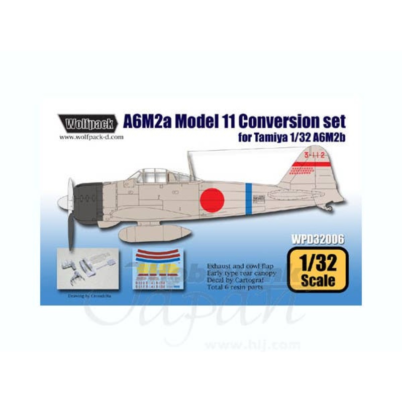 1/32 A6M2a Model 11 Conversion Set (for Tamiya)