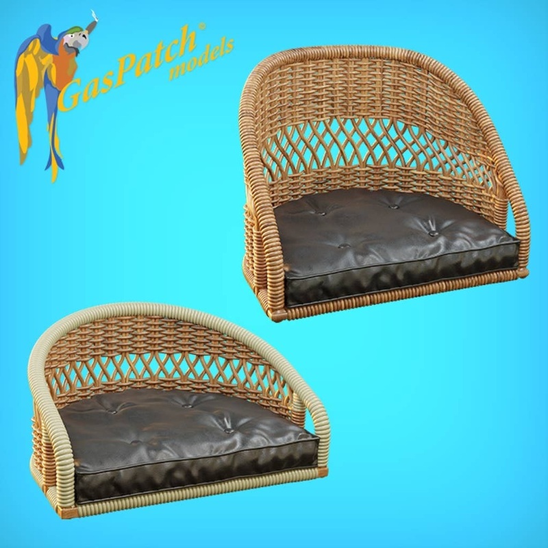 1/32 British Wicker Seat Perforated Back - Short and Tall No leather pad