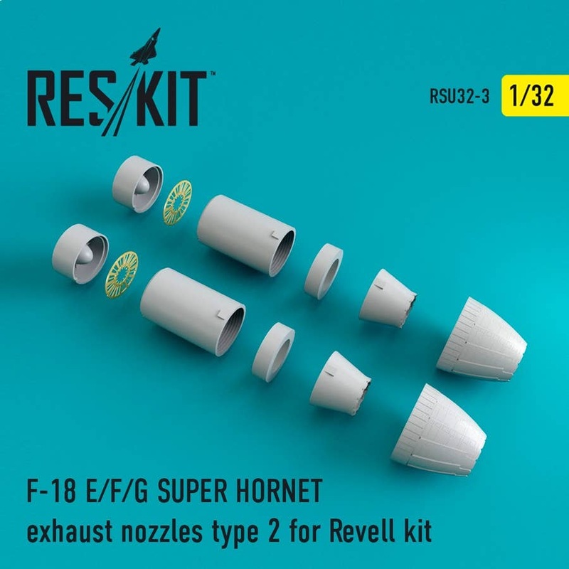 1/32 F/A-18E/F/G Super Hornet Type 2 Exhaust Nozzles (for Revell)