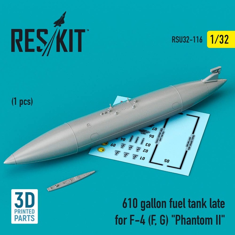 1/32 610 gallon fuel tank late for F-4 (F, G) Phantom II (3D Printing)