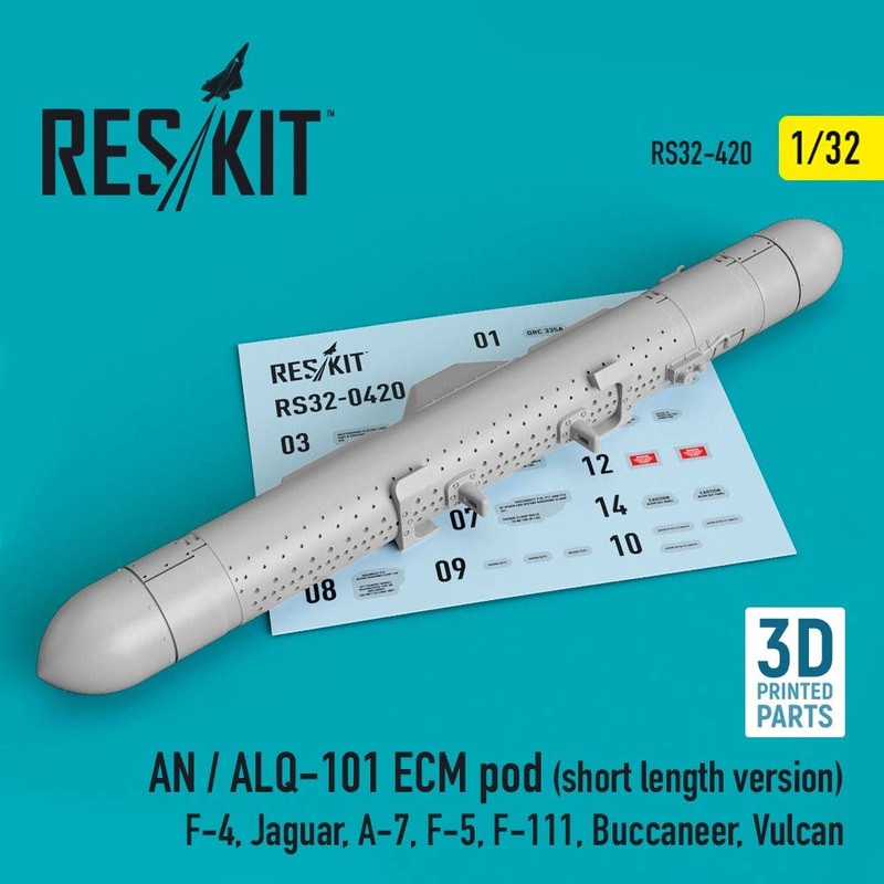 1/32 AN / ALQ-101 ECM pod (short length version) (F-4, Jaguar, A-7, F-5, F-111, Buccaneer, Vulcan) (3D printing)