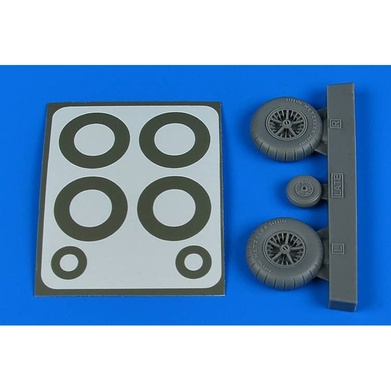 1/32 Bf 108 Wheels & Paint Masks - Late (for Eduard)