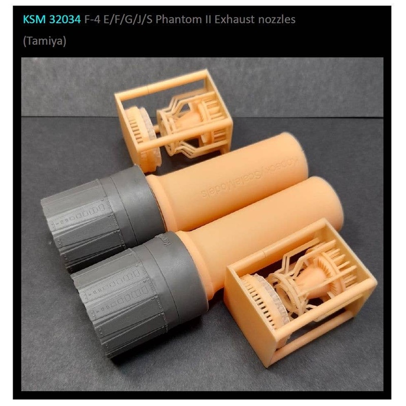 1/32 F-4 E/F/G/J/S Phantom II exhaust nozzles (for TAMIYA)