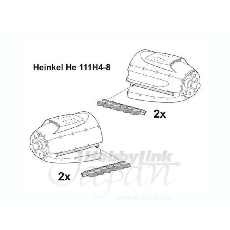 1/32 Heinkel He111H10-H11-16-Exhausts