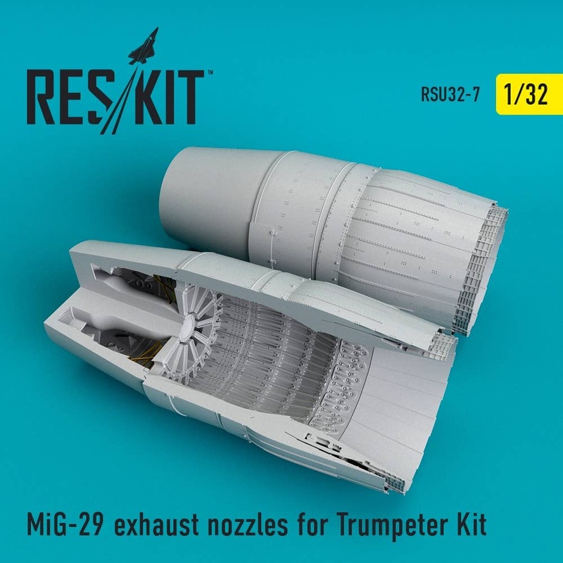 1/32 MiG-29 Exhaust Nozzles (for Trumpeter Kit)