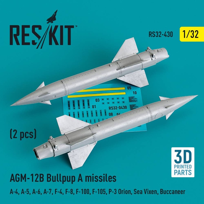 1/32 AGM-12B Bullpup A missiles (2 pcs) (3D Printed)