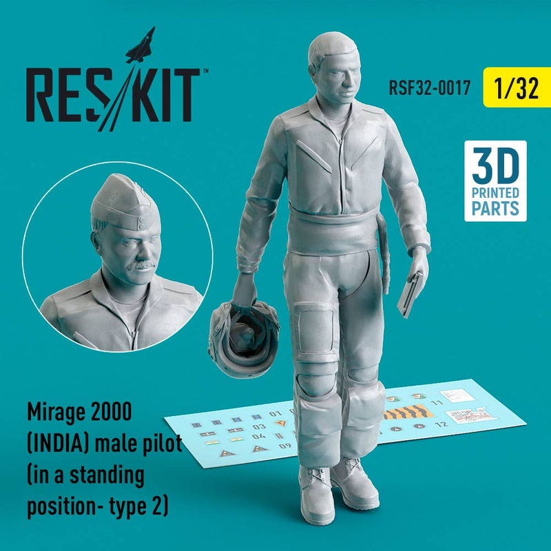 1/32 Mirage 2000 (INDIA) male pilot (in a standing position - type 2) (3D Printed)