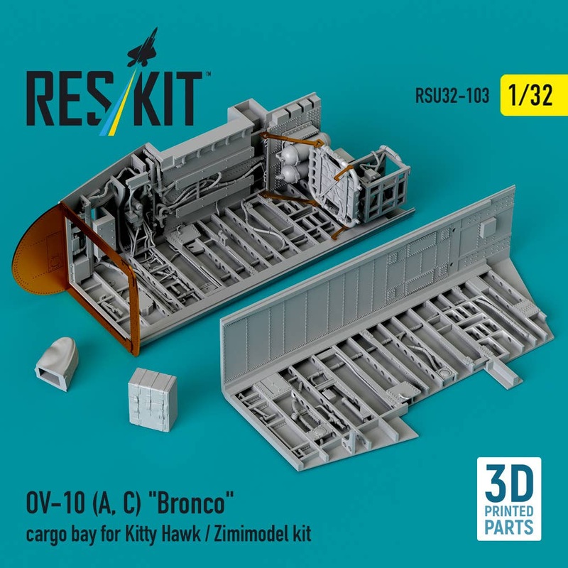 1/32 OV-10 (A, C) Bronco cargo bay for Kitty Hawk / Zimimodel kit