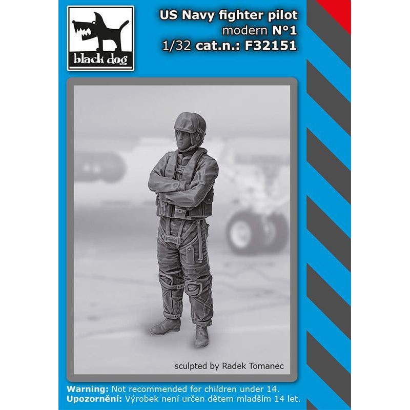 1/32  US Navy fighter pilot modern No.1