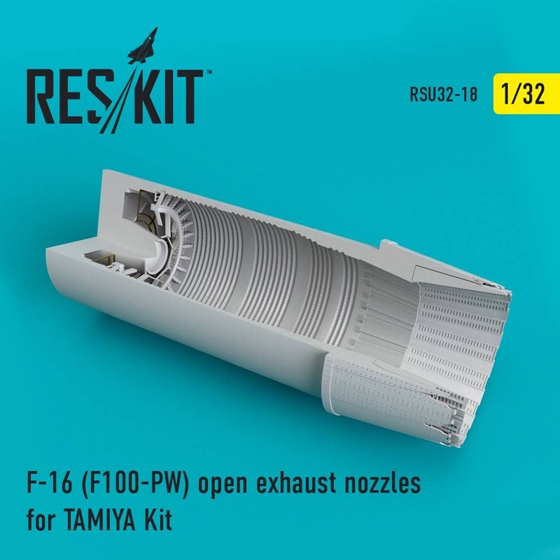 1/32 F-16 (F100-PW) Open Exhaust Nozzles (for Tamiya Kit)