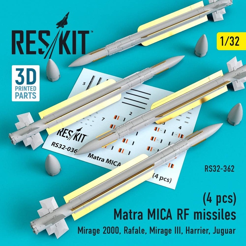 1/32 Matra MICA RF missiles (4 pcs)